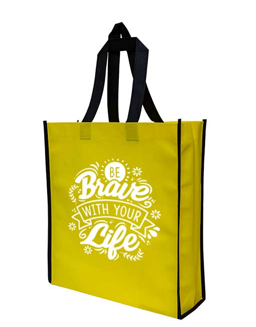 mix color non woven bag - yellow